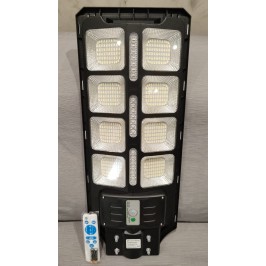 LAMPIONE LED 200W con PANNELLO SOLARE SENSORE CREPUSCOLARE PIR ip66