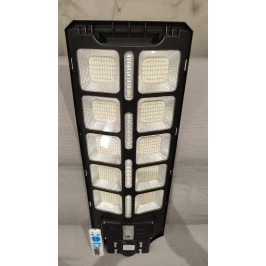 LAMPIONE LED 300W con PANNELLO SOLARE SENSORE CREPUSCOLARE PIR ip66