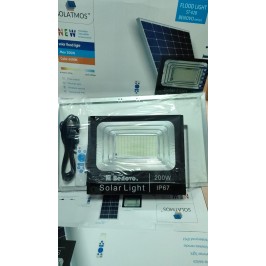 NUOVO FARO 200W CON PANNELLO SOLARE LED CREPUSCOLARE 6500k ALTA LUMINOSITA IP67