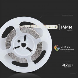 VT-2216-364 STRISCIA LED FLESSIBILE 150W SMD MONOCOLORE 364 LED/METRO 24V CRI≥95 - BOBINA DA 5 METRI