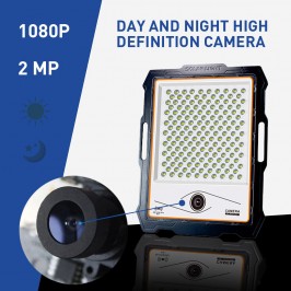 faro LED solare con telecamera full HD integrata wifi 100W 300W 400W IP67