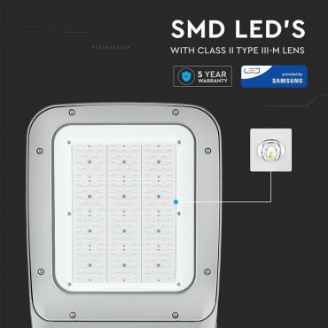 VT-120ST PRO Armatura Stradale LED Chip Samsung 120W 130LM/W Classe II Colore Grigio 4000K IP65 - SKU 542