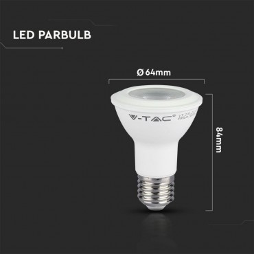 LAMPADINA LED E27 PAR LAMP 5.8W PAR20 CHIP SAMSUNG SMD V-TAC VT-220