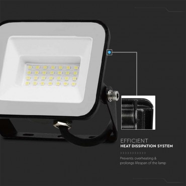 FARO LED LAMPADA FARETTO DA 20W FARETTO SMD IP65 CHIP SAMSUNG COLORE NERO