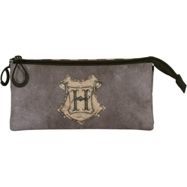 Astuccio Harry Potter Squares-Astuccio Triplo FAN 2.0 Marrone hogwarts