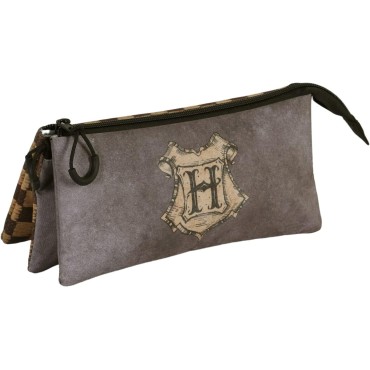 Astuccio Harry Potter Squares-Astuccio Triplo FAN 2.0 Marrone hogwarts