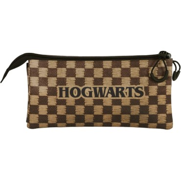 Astuccio Harry Potter Squares-Astuccio Triplo FAN 2.0 Marrone hogwarts