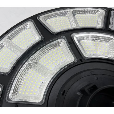 LAMPIONE SOLARE UFO Luce LED 1200W Sensore di MOVIMENTO E CREPUSCOLARE IP66