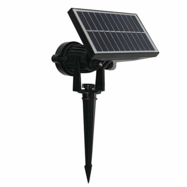 Faretto led con Picchetto da Giardino 10W con Pannello SOLARE Crepuscolare ip65