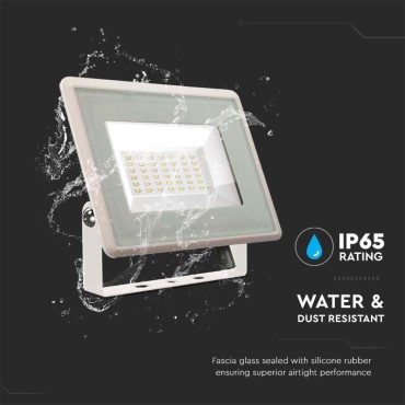 V-TAC Faro LED SMD 50W F-Series Colore Bianco 3000K IP65 sku 6752 VT-4954