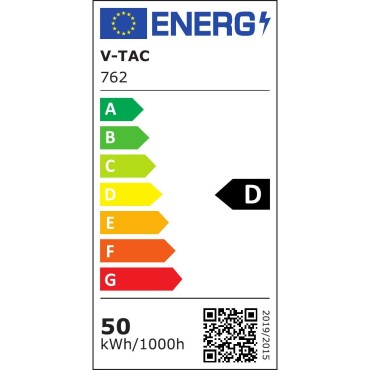 V-TAC PRO Faro LED SMD Chip Samsung 50W 120LM/W Colore Bianco 4000K IP65 SKU 762 VT-56-W