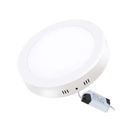 PANNELLO 18W PLAFONIERA faretto LED ROTONDO da ESTERNO luce Fredda 6000k