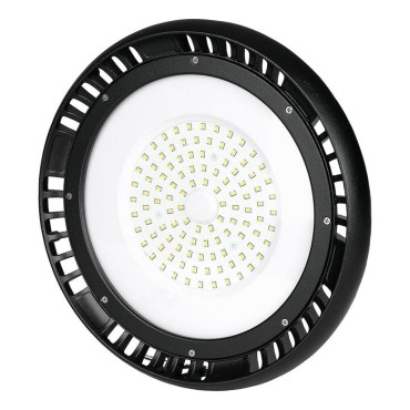 LAMPADA INDUSTRIALE LED UFO SHAPE 100W SMD 120° DIMMERABILE HIGH BAY CHIP SAMSUNG LUCE BIANCA FREDDA