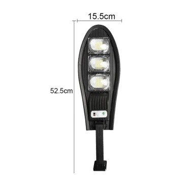 Lampione solare 126 LED sensore di movimento LUCE FREDDA 6500K TELECOMANDO IP65  W778B