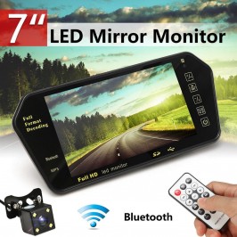 KIT Retromarcia Specchietto Monitor 7" bluetooth mp5 + Telecamera Posteriore