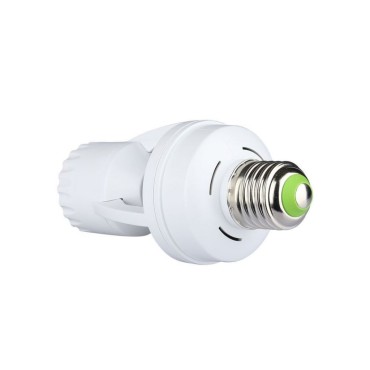 V-TAC Portalampada E27 con Sensore di Movimento a Infrarossi 360° (Max 60W) IP20