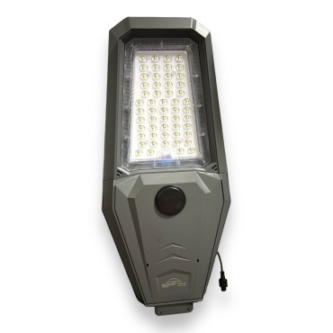 LAMPIONE LED SOLARE COMPLETO STAFFE 600W 1000W CREPUSCOLARE E RADAR IP65 80Lm/W