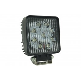 Faro 27W 9 LED Quadrato per AUTO JEEP BARCA 12V IP67