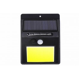 Faretto 48 LED Cob Pannello Solare Ricaricabile Sensore Movimento ip65