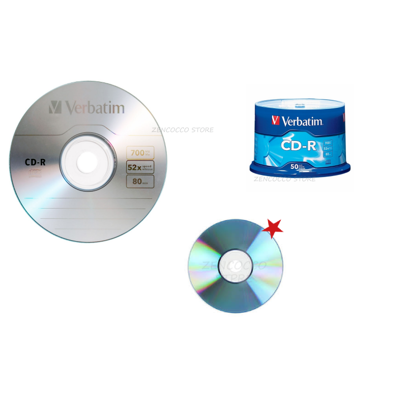 OFFERTISSIMA CD-R VERBATIM 100% Vergini Vuoti 52X 700Mb Per Audio 80 Min  EUR 16,70 - PicClick IT