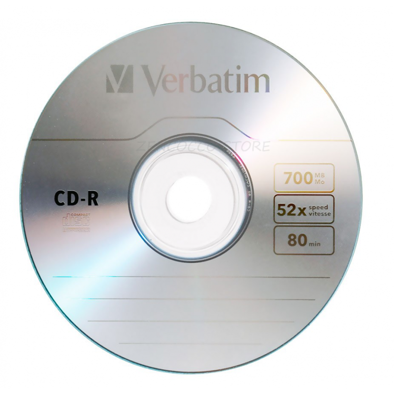 50 CD-R VERBATIM VERGINI VUOTI 52X 700MB CAMPANA AUDIO DATI VIDEO GAME  MUSICA
