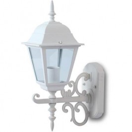 VT-760 PORTALAMPADA DA GIARDINO 220v WALL LIGHT DA MURO PER LAMPADINE E27 Esterno Bianco / Nero