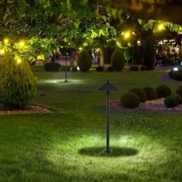 V-TAC VT-907 LAMPADA DA GIARDINO 7W FISSAGGIO A PAVIMENTO O INTERRAMENTO IP65 COLORE NERO - SKU 20316 / 20317 / 20318