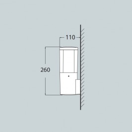 LAMPADA DA PARETE FUMAGALLI CARLO WALL NERO TRASP LED GU10 3,5W CCT | DR1570000AXU1K