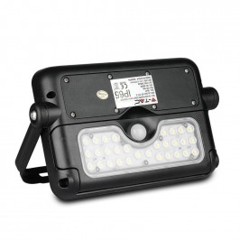 V-TAC VT-777-5 LAMPADA DA MURO LED 5W CON PANNELLO SOLARE E SENSORE COLORE NERO - SKU 8547