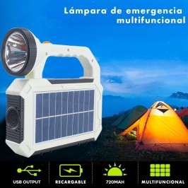 TORCIA LAMPADA SOLARE 40 + 1 LED PORTATILE RICARICABILE LUCE SOS USB Power Bank